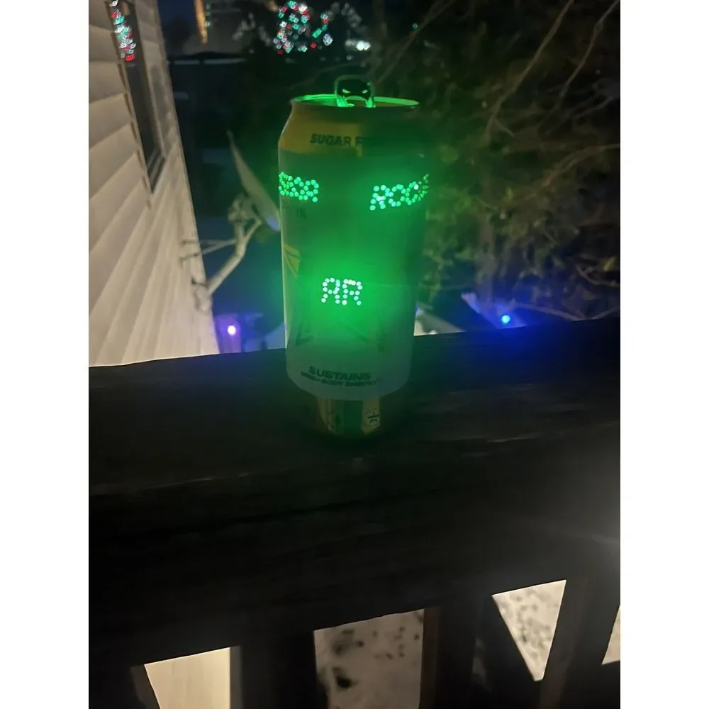 Rockstar Energy Drink Collectible Lamp‎ Can Green Light